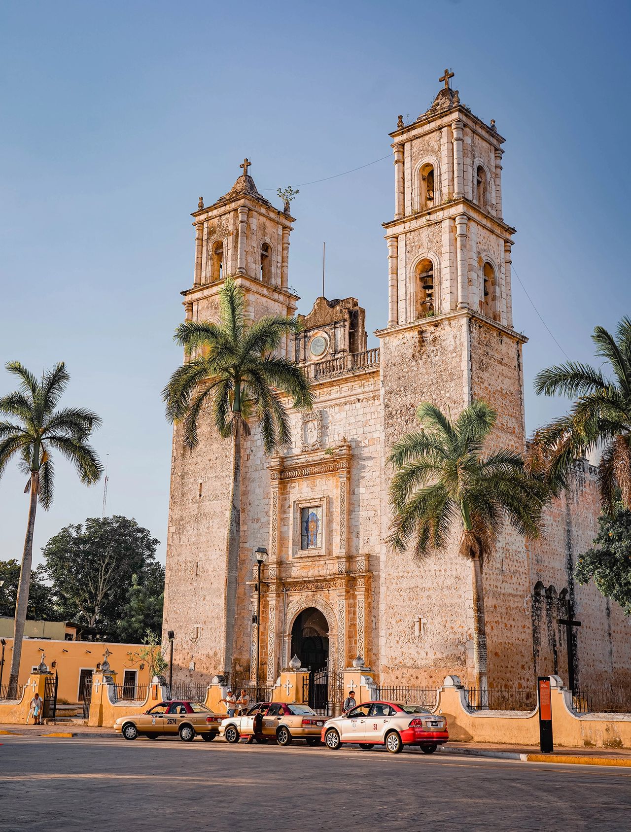 San Servacio Church, located in Valladolid’s main square, is a stunning example of Spanish colonial architecture dating back to 1545. Framed by towering palm trees and golden-hued stone, this historic church stands as a testament to Yucatán’s rich cultural heritage. As one of the city's most iconic landmarks, it’s a must-visit for travelers exploring the region’s colonial past and vibrant present.
